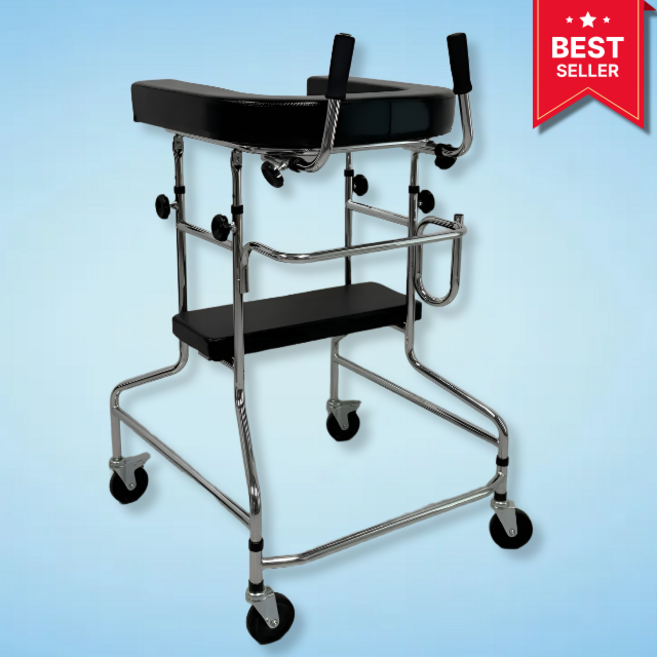 아름다운케어 노인 어르신 환자 병원 워커 보행보조기 U자보행기 어깨보행차, 1개