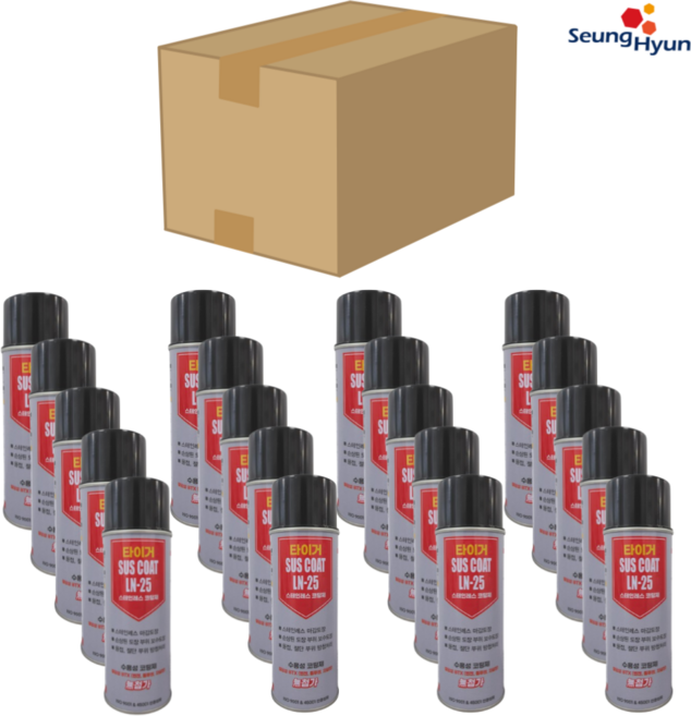 한박스 타이거 다목적 스테인레스 코팅제 보수 도장 방청 녹방지 스프레이 서스코트 LN-25 420ml, 1세트