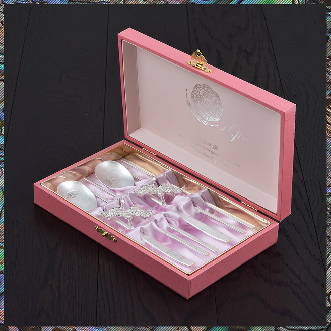 [H.jin 쌍학은수저 플러스] 은수저세트 아기돌잔치답례품 소규모칠순잔치 동창회환갑기념품 팔순답례품 결혼하객답례품 총동창회선물 숟가락 젓가락 회사창립기념일 직원단체선물, 1개