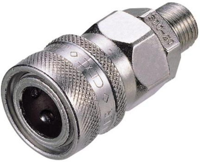 씨디씨 에어커플러 SM30 용도 숫나사 PT3 8용 1EA 634 2847, 1개