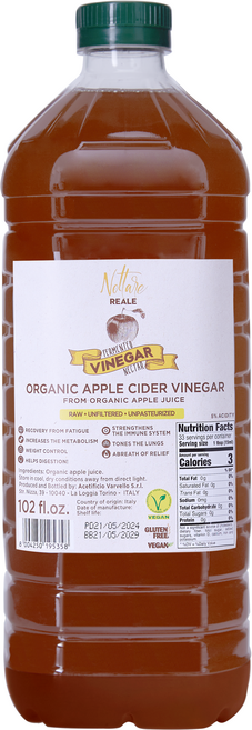 발베로 이탈리아 유기농 사과 식초, 1개, 3L