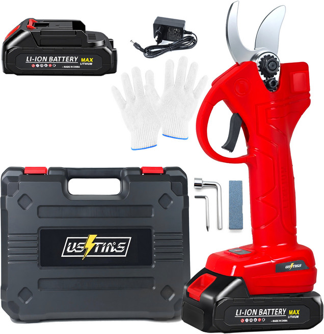 우스틴스 정원수지가위전동가위 무선충전가능수지가위, 본체+1 배터리, 1개