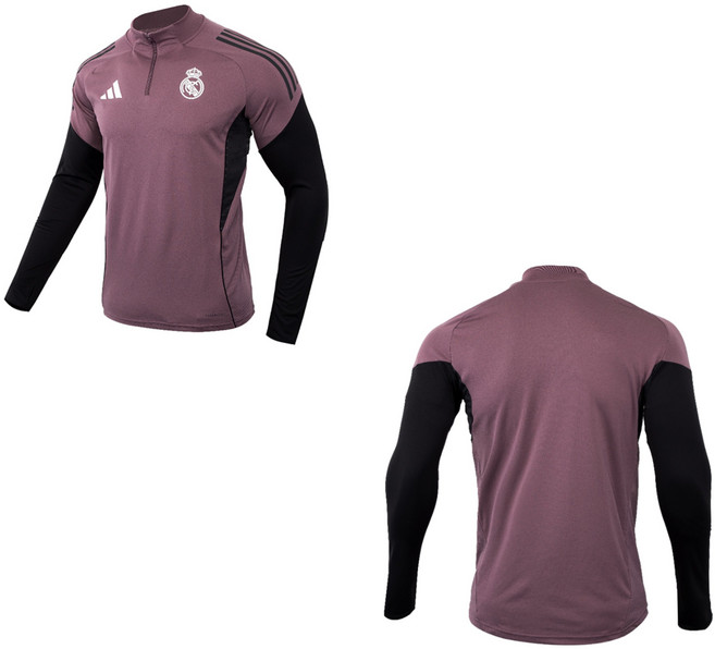 아디다스 레알 마드리드 반집업 트레이닝 탑 운동복 상의 긴팔 티셔츠