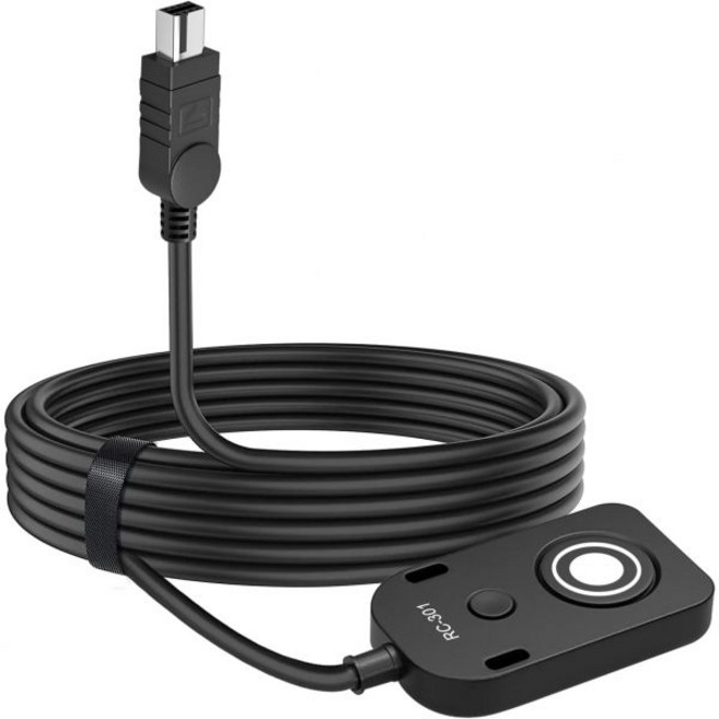 DYTDIEYINGTU 후지 GFX100IIGFX100RF 케이블 릴리즈 와이어 셔터 버튼 촬영 컨트롤러 RC301-35mm 소형 리모컨 후지필름 카메라용 XT50X-M5X-S, RC301-DC2 NK 196.8in/5m, 1개