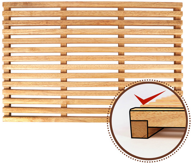 글루텐 목재발 빵진열트레이 빵매트 우드트레이 베이커리 진열 쇼케이스 진열 빵매대 푸드진열, 1개