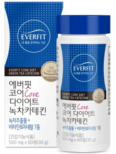 에버핏 코어 다이어트 녹차카테킨, 60정, 1개 - 쿠팡