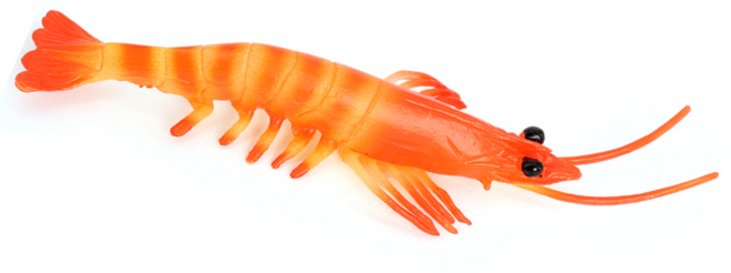 제트피규어 새우 피규어 장난감 바다 해양 동물 생물 모형, 1개