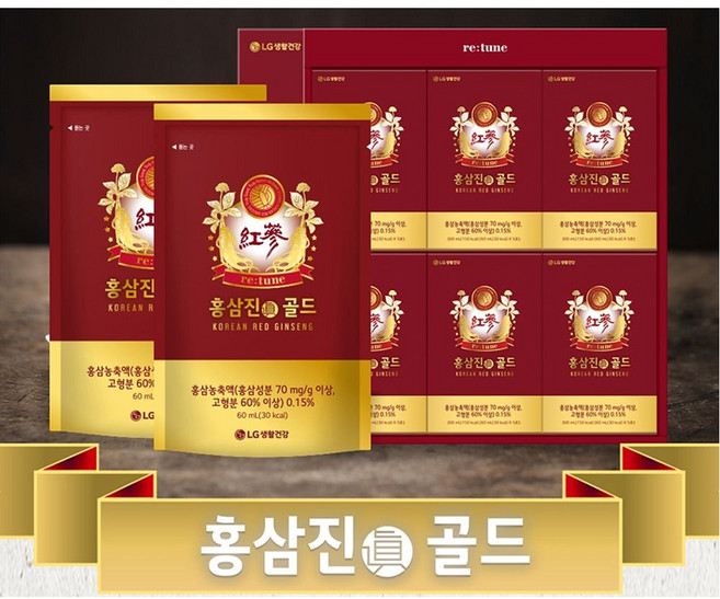 야자팜 리튠 홍삼진 골드 60mlx30포, 1.8L, 상세페이지 참조