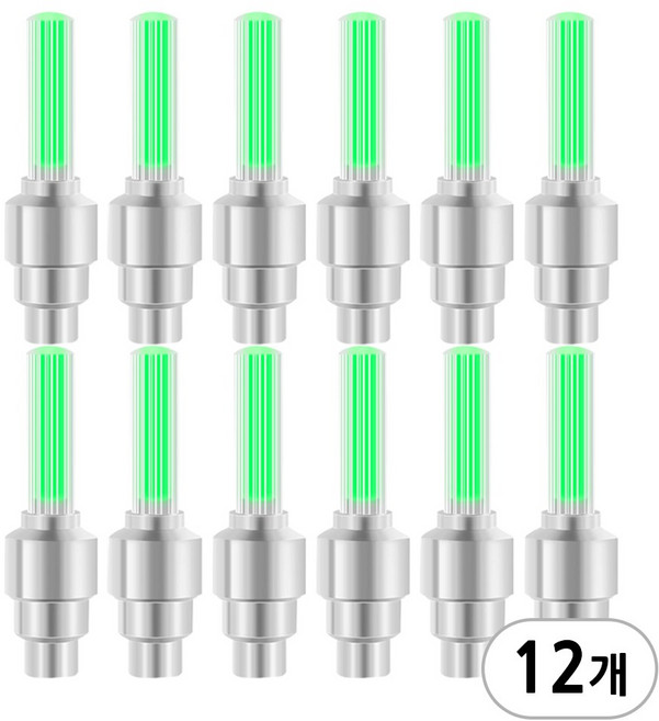 자전거 바퀴 휠라이트 A타입, 12개, 그린