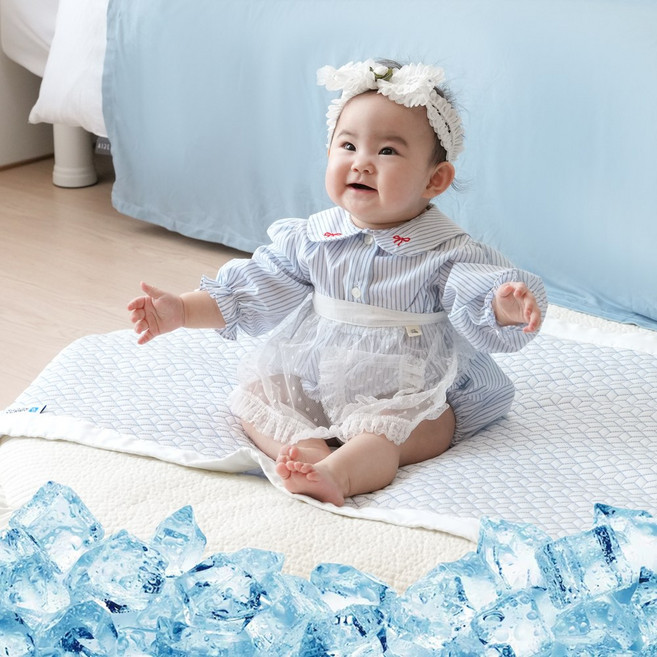 숙면연구소 포르페 아기 유아 쿨매트 쿨패드, 침대형 쿨패드 (유아용)