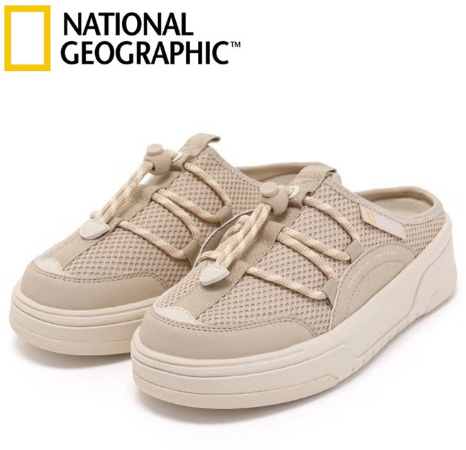 [매장발송]내셔널지오그래픽 여성 뮬 샌들 키높이 슬리퍼 신발