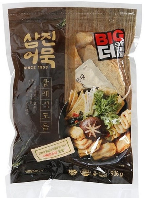 삼진어묵 BIG 클래식 모듬, 선택1  - 보냉백, 1개, 906g