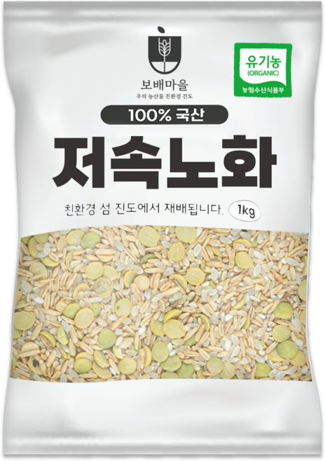 [햇곡] 국산 유기농 저속노화 잡곡, 1개, 1kg