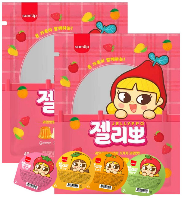 삼립 젤리뽀 40개입, 2.4kg, 2개