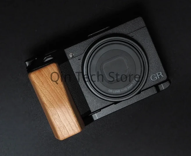 에보니 호두 나무 손잡이 플레이트 브래킷 베이스 L Ricoh GR3 GRIII 카메라 클램프 마운트 퀵 릴리스, 01 A1