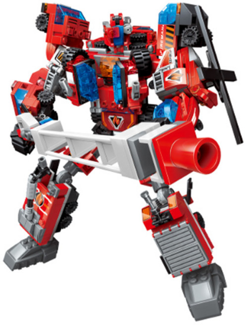 보아미 블럭 6in1 합체로봇 레고호환블럭 BAG1416, 혼합색상, 1개