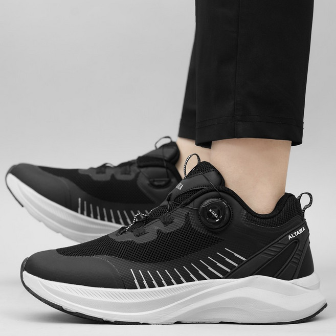 SSOOSS 남자 운동화 남성 다이얼 운동화 런닝화 경량 워킹화 발편한 키높이 신발 G09BV0A