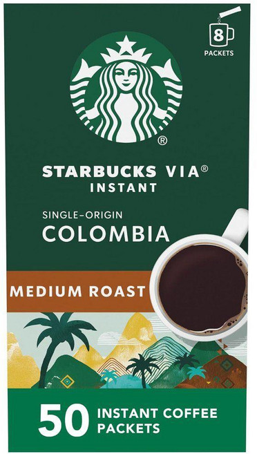 Starbucks 스타벅스 비아 레디브루 콜롬비아 50스틱 VIA, 50개입, 1세트