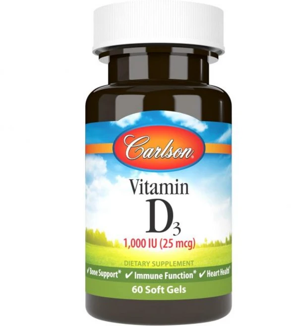 비타민D 칼슨 비타민 D3 1000 U(25mcg) 콜레칼시페롤 D 소프트 젤 60, 비타민D 칼슨 비타민 D3 1000 U(25mcg) 콜, 1개, 60정 - 쿠팡