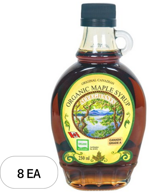 알레가니 유기농 메이플시럽, 250ml, 8개