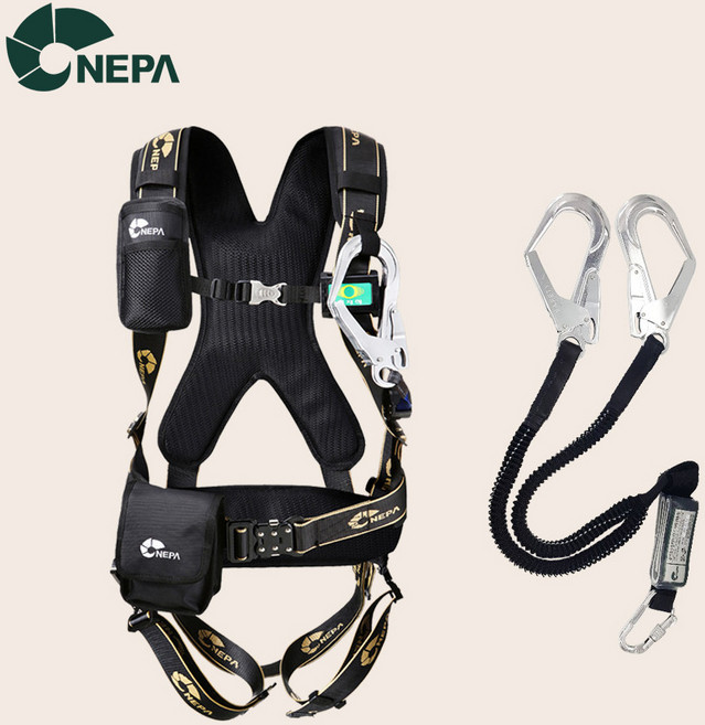네파 전체식 안전벨트 Y형 엘라스틱 작업용 산업용 안전줄 생명줄, 1개