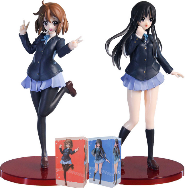 케이온 미오 유이 피규어 굿즈 애니 굿즈 K-ON 18CM, 아키야마 미오, 1개