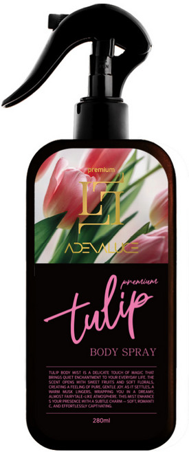 아데나루체 프리미엄 은은한 향 튤립 바디미스트, 1개, 280ml
