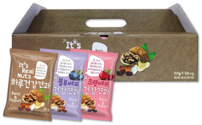 하루건강견과 요거트3종 혼합세트 리얼넛츠 리얼세븐, 600g, 1박스