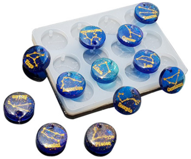 매혹적인 별자리 실리콘 몰드 별자리 모양 레진아트 DIY 쪼만한마을