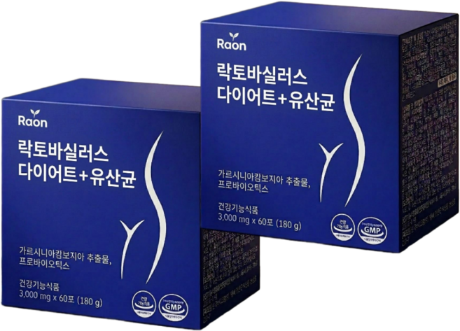 [4주 플랜] 정품 듀얼 기능성 다이어트 레몬맛 유산균 식약청인증, 2개, 180g