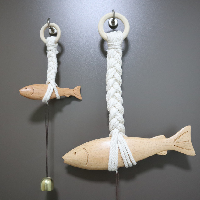 광안리보부상 행운 액막이 명태 인형 도어벨 북어 자석 차량용 풍수선물 가게 개업 무사기원 액땜 집들이 신차선물, 소형+대형(벽면용자석+차량용고리+행운부적)