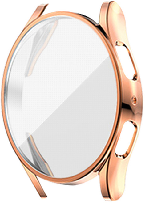 스토리링크 갤럭시 워치7 6 5 4 40mm 44mm 프로 45mm 클래식 43mm 47mm호환 스트랩 시계줄 가죽 메탈 밀레니즈루프 스포츠루프, 28.워치6 5 4 소프트 풀커버 _로즈골드40mm, 1개