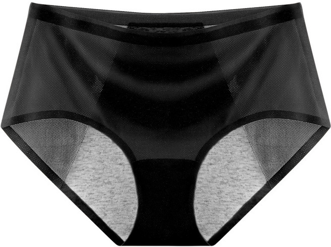 冰絲生理內褲女士經期防漏透氣抑菌棉襠月經大姨媽安全衛生褲批發, M