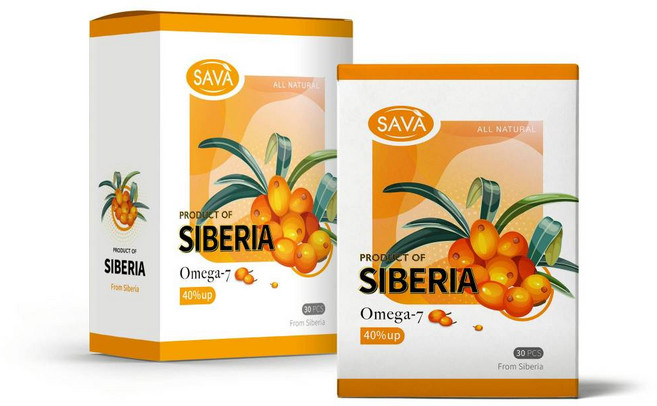 SAVA 沙棘果油軟膠囊 西伯利亞來源 Omega-7 滋養調理 30顆, 1個
