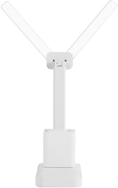 투데이리빙 블루라이트 차단 LED 무선 각도 조절 스탠드 조명 스터디 학습 공부 독서 스텐드 책상 충전식 조명등 학습용 독서실 다용도 독서등 핸드폰 거치 가능, R98440W, 화이트, 1개