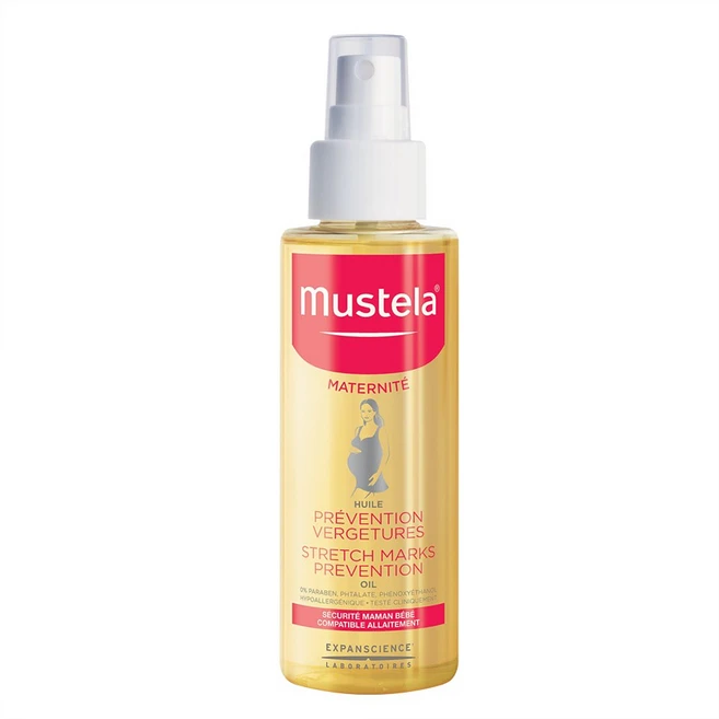 Mustela Stretch Marks Prevention Oil Pregnancy 무스텔라 임산부 튼살 예방 오일 3.54oz(105ml), 1개, 1ml - 쿠팡