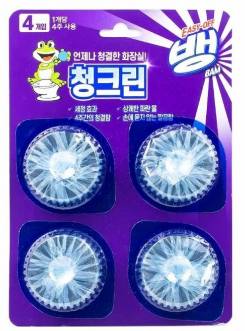 이지오프뱅 청크린 40g 4개입 변기 세정제 000173 hib*9887YO