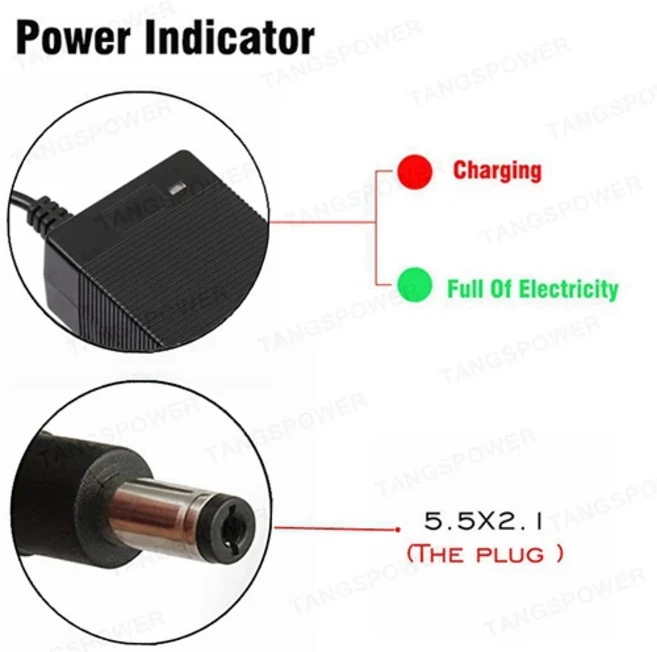 스마트 고속 충전 리튬 배터리 14S 52V 이온 퀄리티 선풍기 강한 열 방출 3A, 02 영국, 10 DC 5.5x2.1