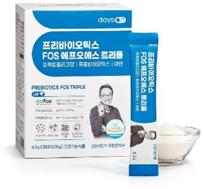 데이즈온 오한진 프리바이오틱스FOS트리플 6박스(6개월분)[32339034] 멀티 고함량, 단일옵션