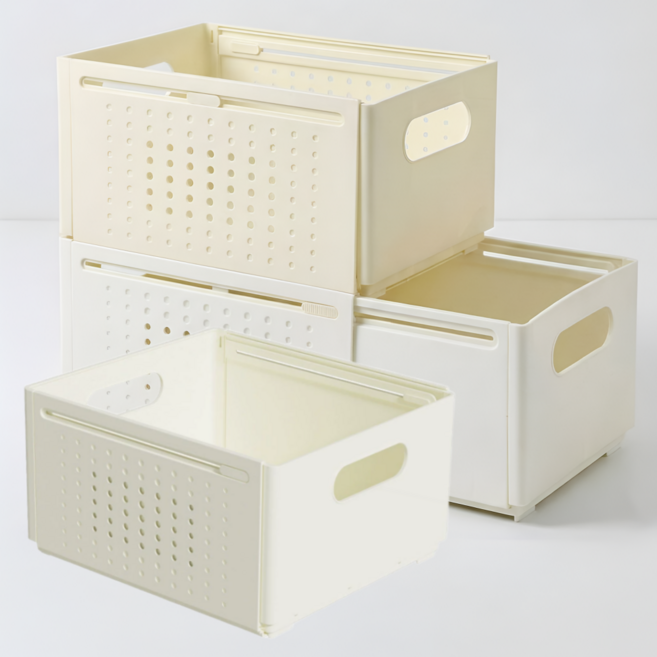 도토릿 길이조절정리 팬트리수납수납함 길이조절정리함, 길이조절_대형L, 3개