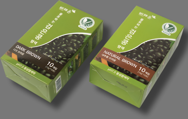 비채온 물로하는 검은콩 염색약 비건염색, 10개, 다크브라운