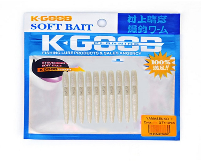 배스랜드 야마센코웜 2인치 소프트베이트 웜, 04, 1개