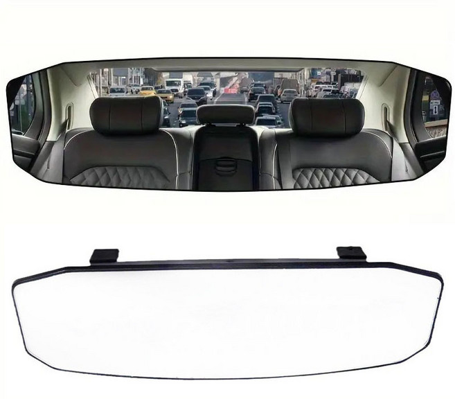 SEAMETAL 익스트림 곡면 룸미러 눈부심방지 백미러 와이드 룸미러, 1개, 30*9cm