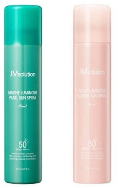 제이엠솔루션 청광 마린 진주 윤광 플라워 선 스프레이, 기초보습 제이엠솔루션 청광 마린 진주, 윤광 플라워 선, 2개, 180ml