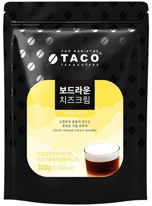 타코 보드라운 치즈크림 300g 10개 박스 파우더
