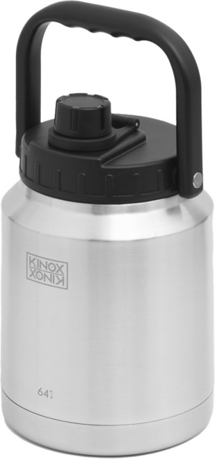 키녹스 워터저그 1.9L 스테인리스 / 캠핑용 보냉 물통, 실버, 1개