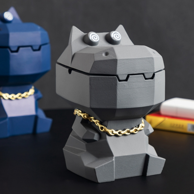 뉴에잇 인테리어 하마 재떨이, 그레이, 1개