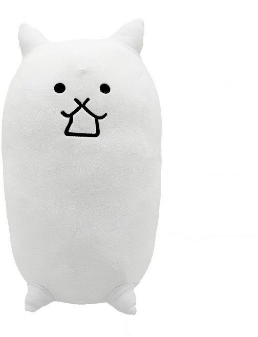 냥코대전쟁 게임 굿즈 봉제인형 The Battle Cats 고양이 인형쿠션 39cm, 보여진 바와 같이