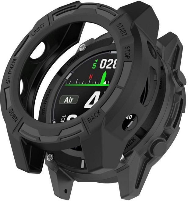 위치추적기 도난방지 Garmin Descent G2 용 TPU 케이스 시계 커버 보호대 Solar letel Shell 태양 광 스마, 01 for Descent G2 G1, 02 Black, 1개