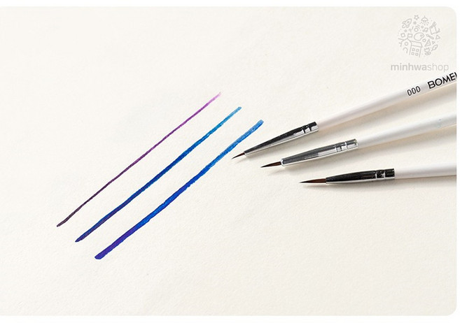 (MH) 민화 아크릴 세필붓, 00호 UATAT0212, 1개